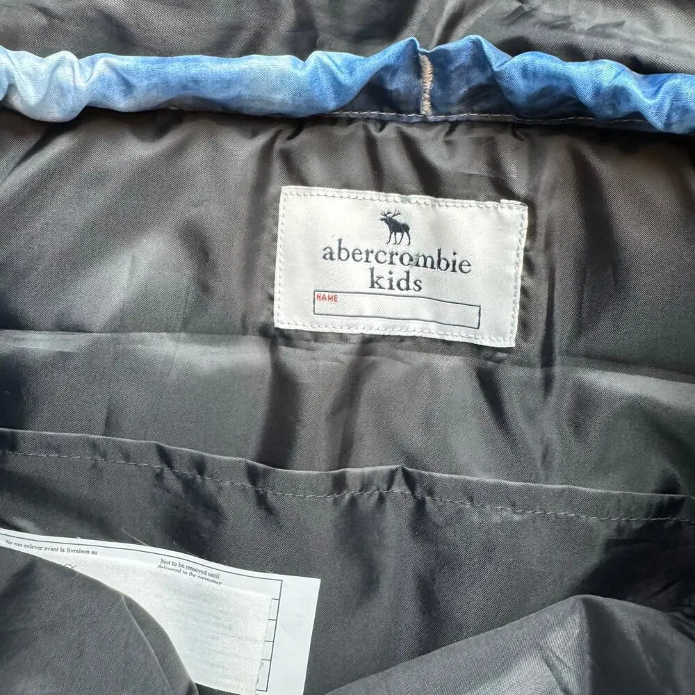 Abercrombie Kids Backpack Ripstop Blue Tie Dye Mesh Pockets Travel School Camp